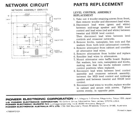 Loudspeaker HPM-100; Pioneer Corporation; (ID = 1971041) Parleur