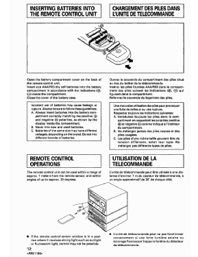 Remote Control Unit CU-SX112; Pioneer Corporation; (ID = 2941166) Divers