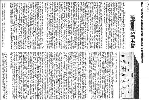 Solid State Amplifier SMT-84; Pioneer Corporation; (ID = 750664) Ampl/Mixer