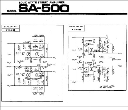 Stereo Amplifier SA-500; Pioneer Corporation; (ID = 235049) Verst/Mix