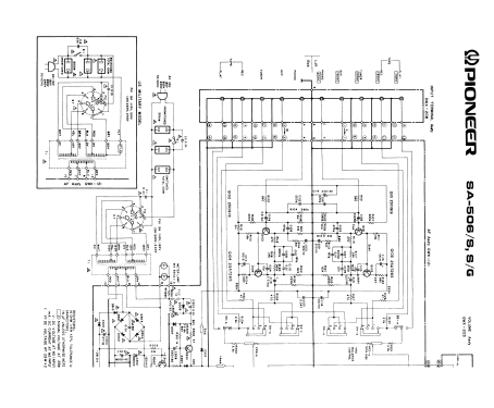Stereo-Amplifier SA-506; Pioneer Corporation; (ID = 777707) Ampl/Mixer