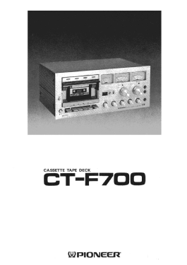 Stereo Cassette Tape Deck CT-F700; Pioneer Corporation; (ID = 2806821) R-Player