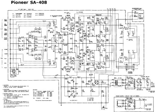 Stereo Amplifier SA-408; Pioneer Corporation; (ID = 1035840) Ampl/Mixer