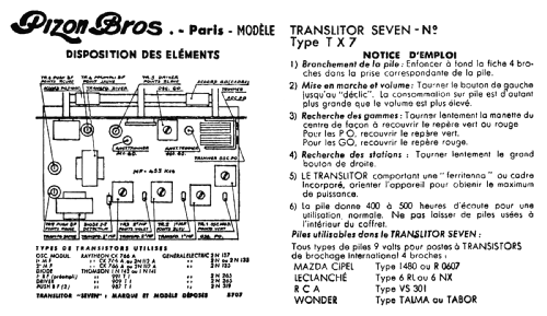 Translitor Seven TX7; Pizon Bros JMP; (ID = 2526154) Radio