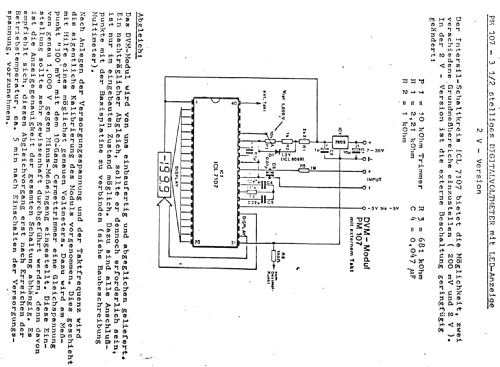 Einbau - Digitalmodul 3,5 stellig PM 107; Playtronic GmbH; (ID = 1974995) Equipment