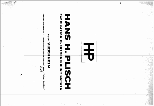 Fernseh-Mess- und Prüfempfänger EK I/V T BN1500; Plisch; Hans H.; (ID = 2040931) Ausrüstung