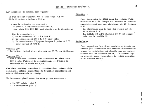 Polydict 419 /C /CS/ D /E /E2 /F /G; Polydict, M. (ID = 1778568) Sonido-V