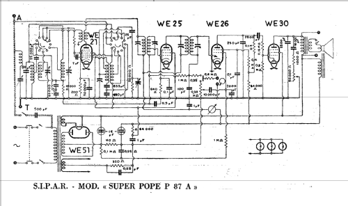 Super Pope P87A; Pope Radio - S.I.P.A (ID = 216029) Radio