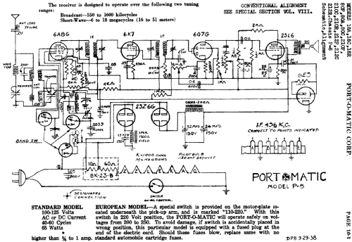 212F Ch= P-8; Port-O-Matic Corp., (ID = 433244) Radio