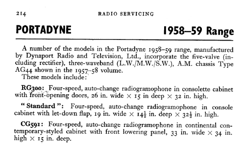 CG591; Portadyne, Brand, (ID = 577271) Radio