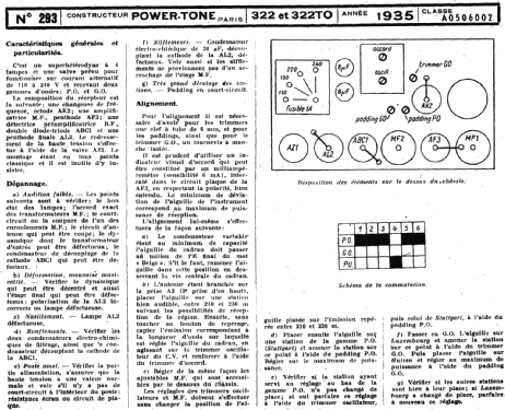 Super-Octode 322; Power-Tone; Paris (ID = 217649) Radio