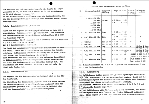 TF-NF Pegelbildempfänger SV61T; Präcitronic Dresden, (ID = 119738) Equipment