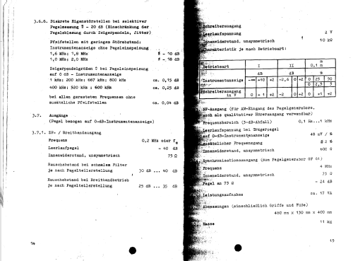 Universal Pegelmesser MV61; Präcitronic Dresden, (ID = 119384) Equipment