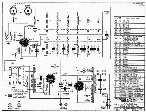 Signal Generator E200; Precision Apparatus (ID = 2207564) Equipment