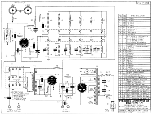 Signal Generator E200; Precision Apparatus (ID = 664124) Equipment