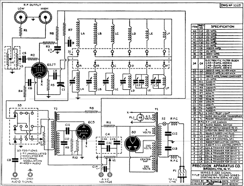Signal Generator E-200-C; Precision Apparatus (ID = 821191) Equipment