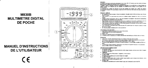 Digital Multimeter M-830B; Precision Mastech (ID = 1834344) Ausrüstung