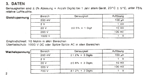 Digitales Vielfachmessgerät DT-380; Profitec Marke (ID = 674227) Equipment