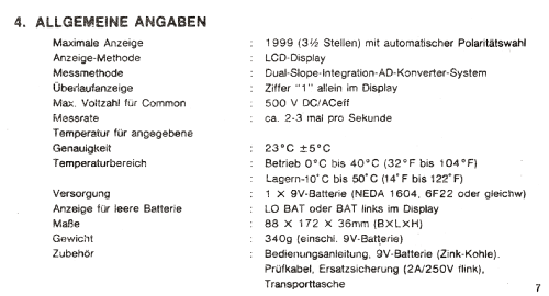 Digitales Vielfachmessgerät DT-380; Profitec Marke (ID = 674233) Equipment