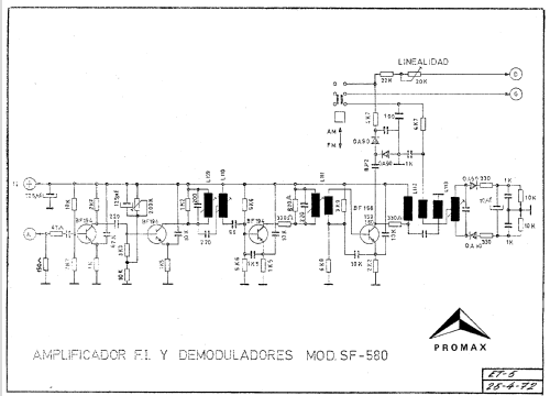 Medidor de Campo SF-580 ; Promax; Barcelona (ID = 879482) Equipment