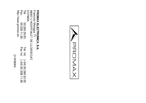 Multímetro digital FP-2b; Promax; Barcelona (ID = 2640932) Equipment