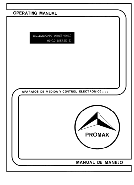 Osciloscopio OD-10; Promax; Barcelona (ID = 2887745) Ausrüstung