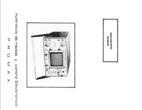 Osciloscopio OD-204-B; Promax; Barcelona (ID = 749533) Equipment
