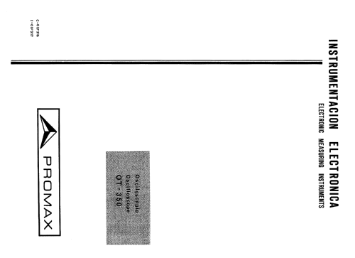 Osciloscopio OT-350; Promax; Barcelona (ID = 1731894) Equipment