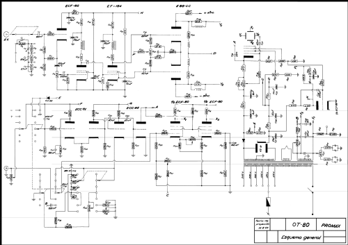 Osciloscopio OT-80 ; Promax; Barcelona (ID = 2304337) Equipment