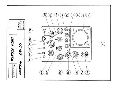 Osciloscopio OT-80 ; Promax; Barcelona (ID = 2304358) Equipment