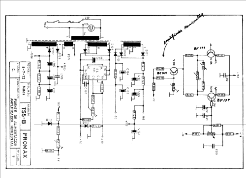 Osciloscopio TS-5/B; Promax; Barcelona (ID = 759159) Equipment