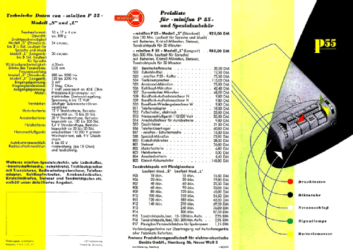 Minifon P55 table loudspeaker Katalog Nr. 504; Protona, R. Stach; (ID = 2104315) Lautspr.-K