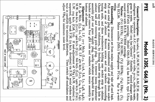 1205; Pye Ltd., Radio (ID = 776655) Radio