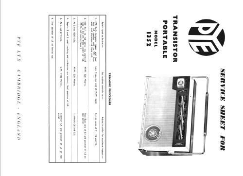 1352; Pye Ltd., Radio (ID = 1278688) Radio
