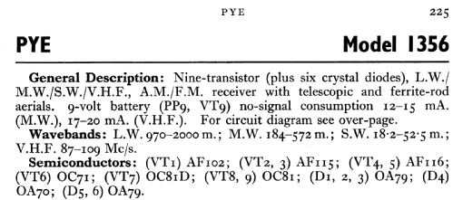 1356; Pye Ltd., Radio (ID = 770836) Radio