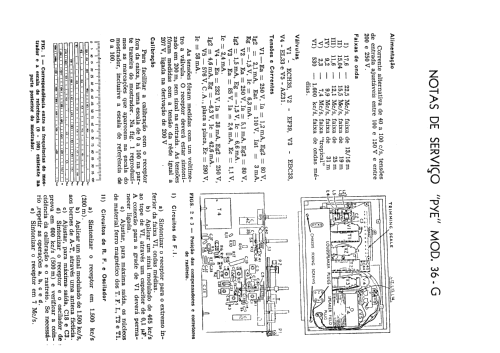 36G; Pye Ltd., Radio (ID = 947712) Radio