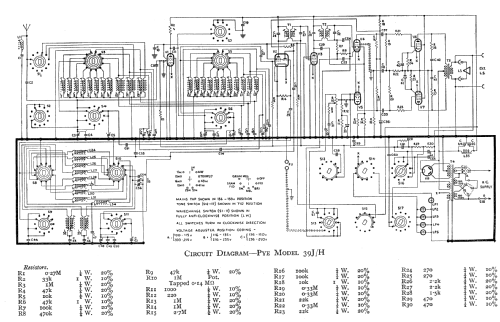 39J/H; Pye Ltd., Radio (ID = 2376943) Radio