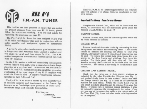 HFT111; Pye Ltd., Radio (ID = 1369597) Radio