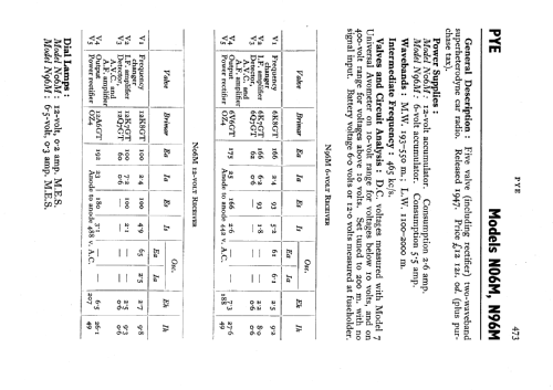 N06M; Pye Ltd., Radio (ID = 546148) Car Radio