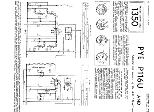 P115U; Pye Ltd., Radio (ID = 2318081) Radio