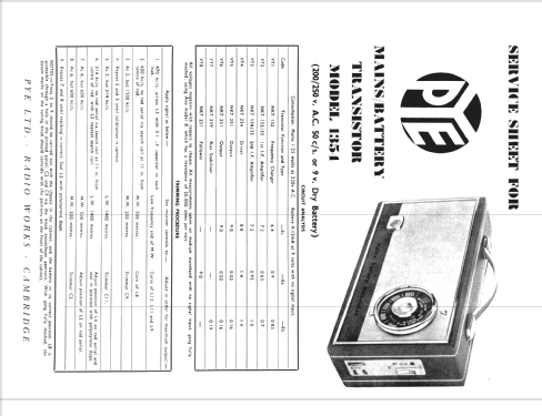 P1354 ; Pye Ltd., Radio (ID = 1276314) Radio