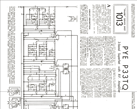 P33TQ; Pye Ltd., Radio (ID = 1004210) Radio