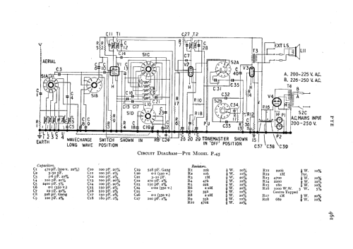 P45; Pye Ltd., Radio (ID = 546237) Radio