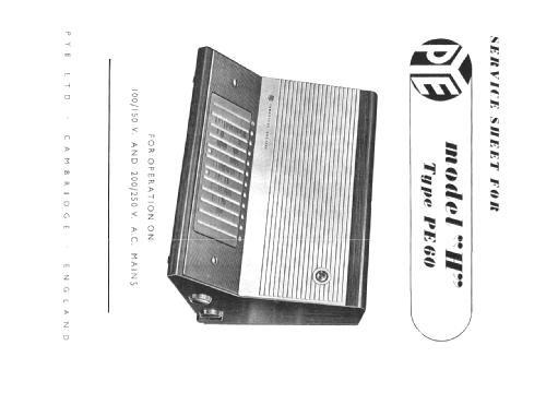 PE-60; Pye Ltd., Radio (ID = 845563) Radio