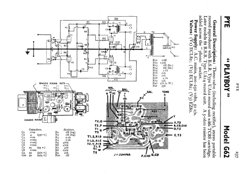 Playboy G62; Pye Ltd., Radio (ID = 595166) R-Player