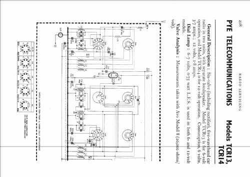 TCR13; Pye Ltd., Radio (ID = 558588) Autoradio