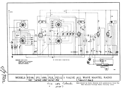 Ricardo PZ108; Pye N.Z. Ltd.; Waihi (ID = 3133697) Radio