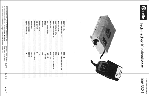 12-Kanal-Mobilstation ASG-1585; QUELLE GmbH (ID = 782710) Commercial TRX