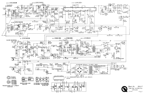 Universum Cassettengerät mit Rundfunkteil CTR-2721 Best. Nr. 01657; QUELLE GmbH (ID = 929375) Radio