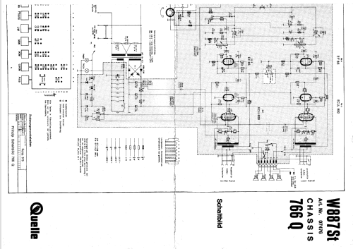 Senator Stereo W887St Art. Nr. 07476 Ch= 766Q; QUELLE GmbH (ID = 479623) Radio